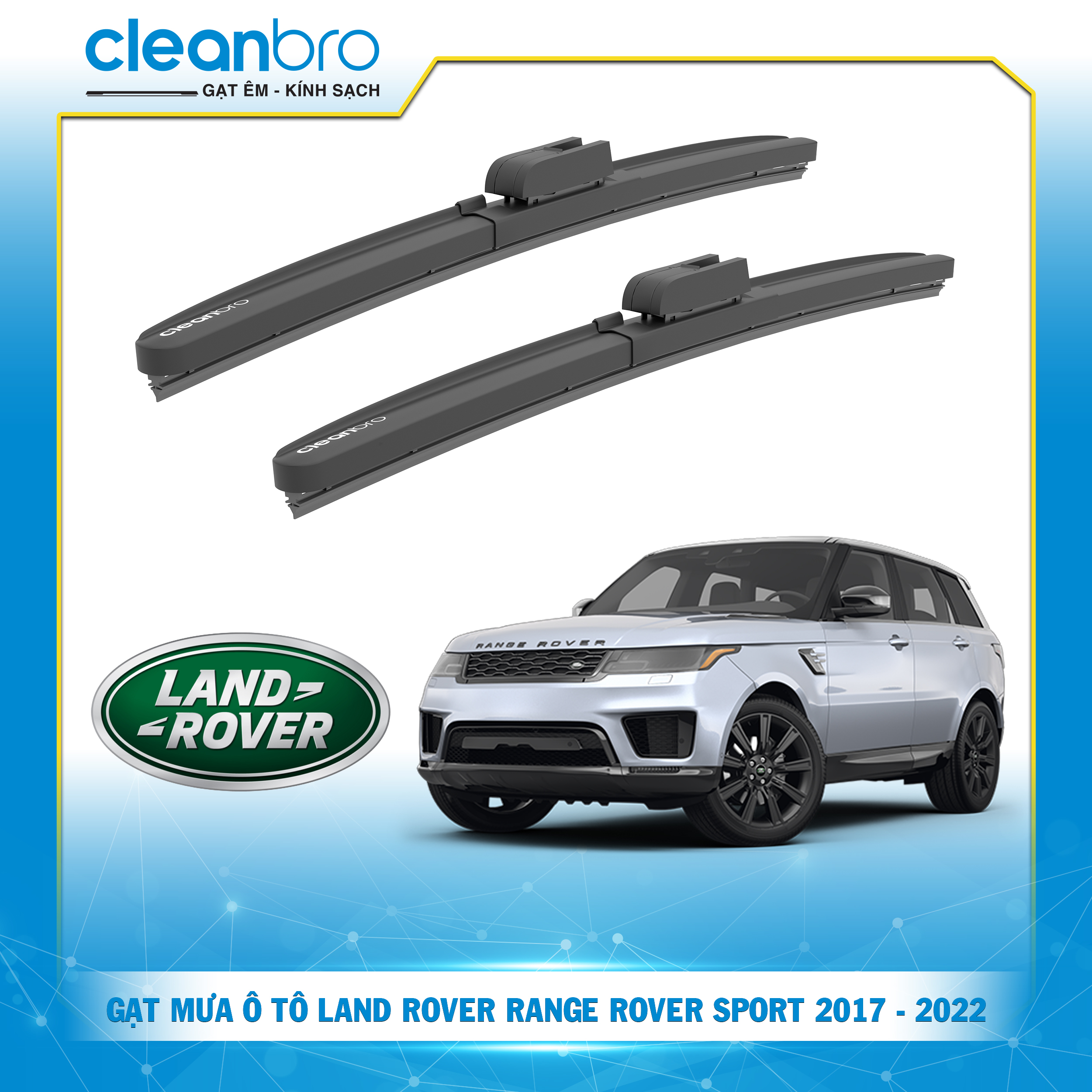 Gạt mưa ô tô hiệu ứng lá sen Land Rover Range Rover Sport [2017-2022]